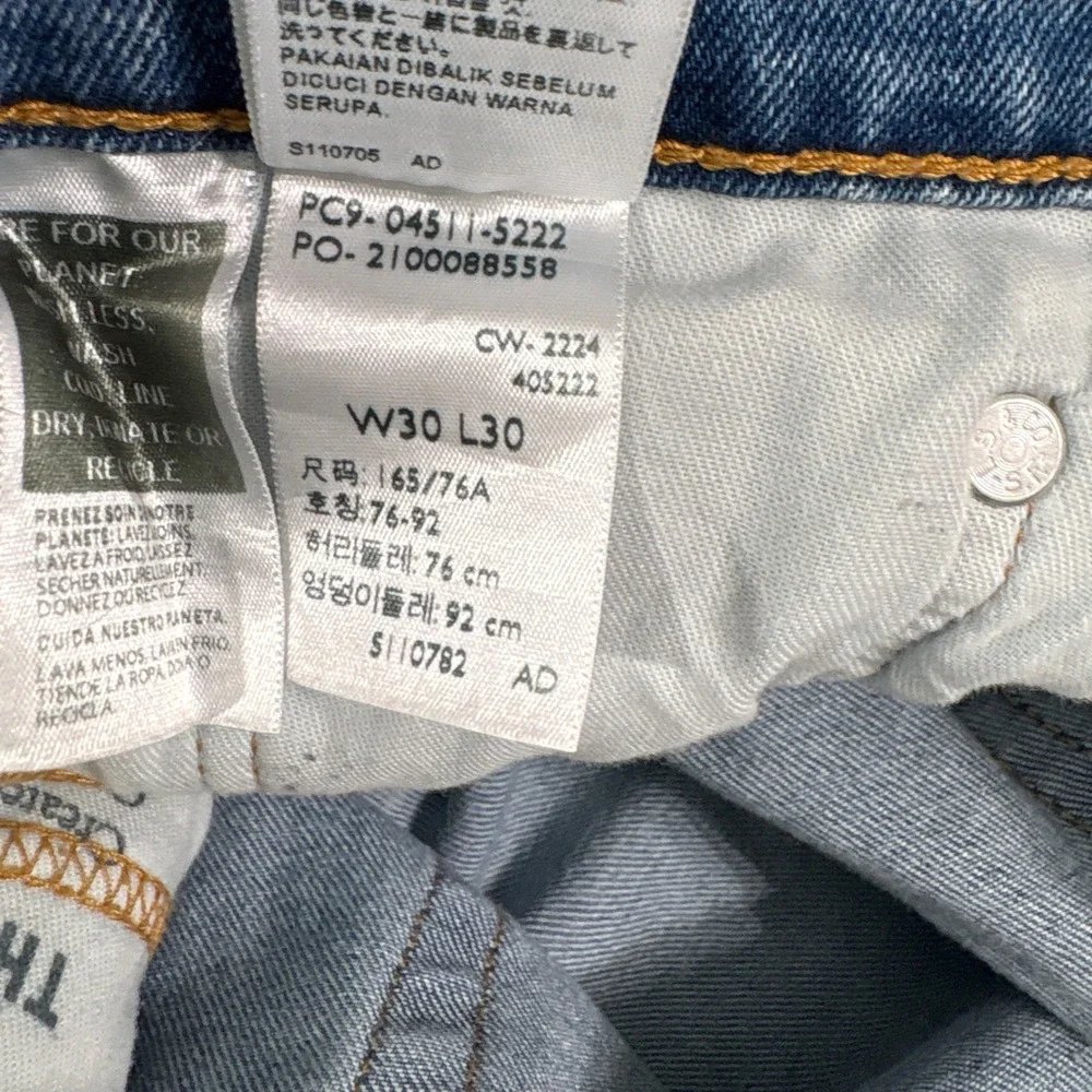 Levi's Jeans Men 30x30 Blue 511 Slim Fit Distressed Casual Denim Casual Everyday